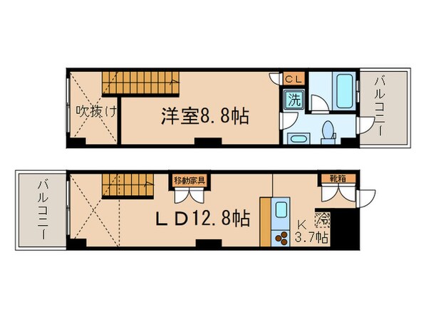 スクエア名駅南の物件間取画像